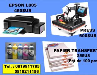 press t-shit, imprimante sublimation,